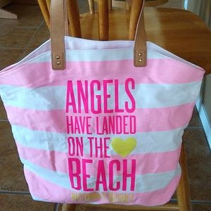 Victoria's Secret canvas beach tote